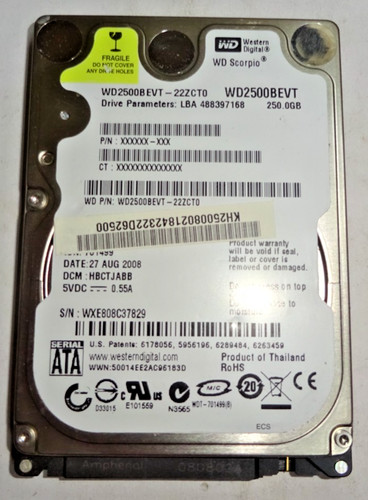 Western digital wd2500bevt - digital, ***