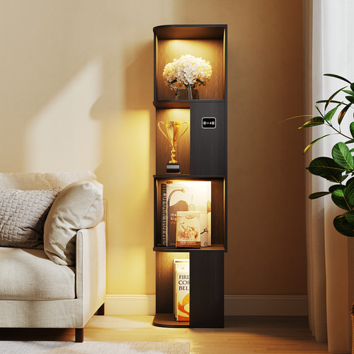 Gurexl eckvitrine mit led - eckvitrine, 3
