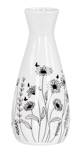 Blumenvase h16cm schwarz - h16cm,