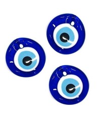 Nazar Boncuk 3/4/5 cm Glas Anhänger Türkei Perlen Evil Eye Blau Augen Handarbeit