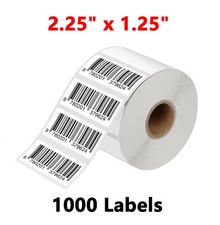 1000 Labels 2.25" x 1.25"