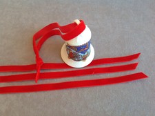 3x Samtband für Hutschenreuther Glocke Weihnachtsglocke 78 79 80 81 82 83 84 85