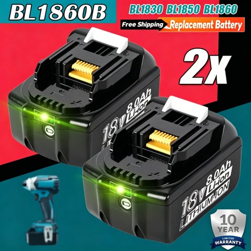 Original 18v 0ah akku - 2x, 8,0ah