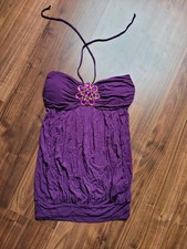 Top Shirt Lila S 36 Strass