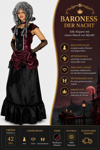 Gothik damenkostüm - gothik,
