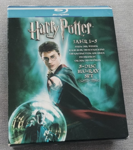 Harry potter blu ray box - box, jahr