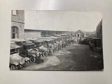 ~1915 Foto AK Kraftfahrer Sanitäter LKW Oldtimer Soldaten DRK Kaserne ? (1)