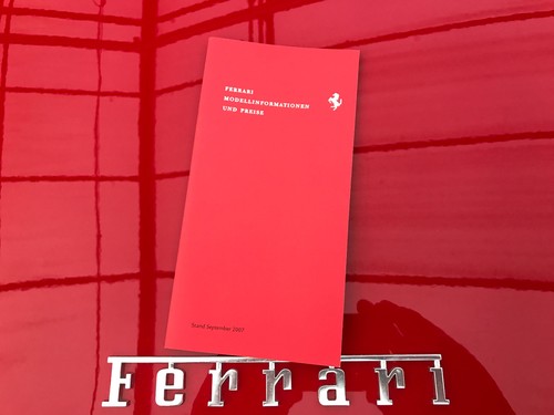 Ferrari preisliste prospekt - preisliste,