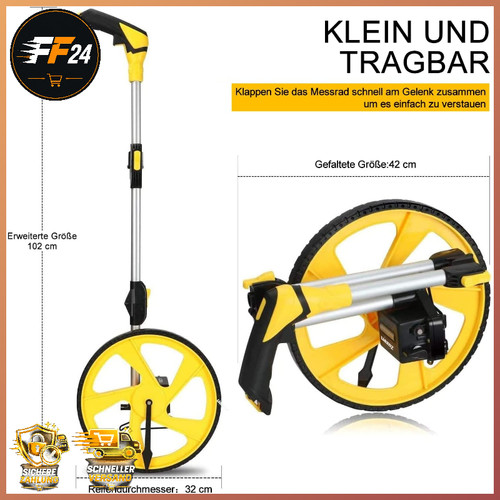 Messrad faltbar metrische - faltbar,