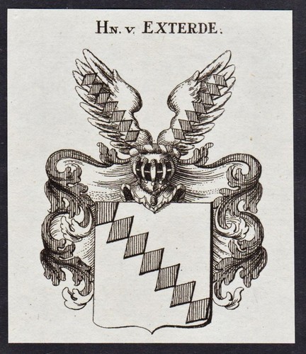 Exterde wappen coat arms - wappen, of