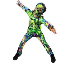 Blues Group - Neon Skelett Kostüm - Kinder