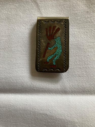 Vintage navajo geldklammer - navajo,