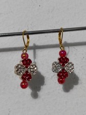 Ohrringe Kleeblatt Strass