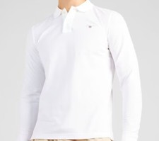 Poloshirt langarm GANT weiß