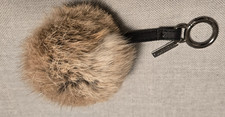 PASSIGATTI Schlüsselanhänger Schlüsselband PELZ Anhänger Pelzkugel Tasche Ball