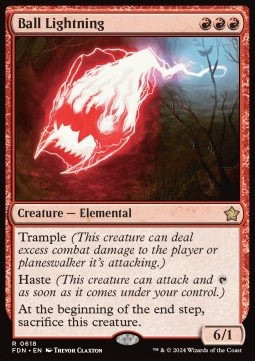 Magic mtg ball - ball, lightning