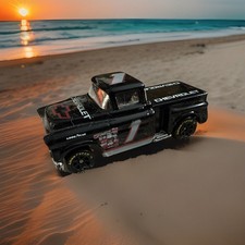Hot Wheels Chevrolet Stepside Pickup 1991 Truck Black