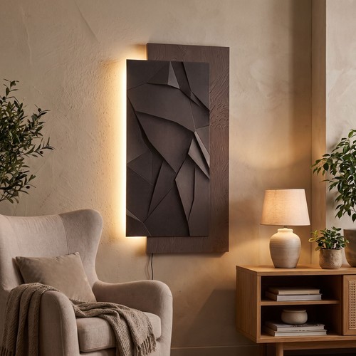 Led wandbild mit - led,