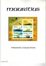 48 Briefmarken Mauritius, verschiedene Motive, gestempelt, ungeöffnet, in OVP