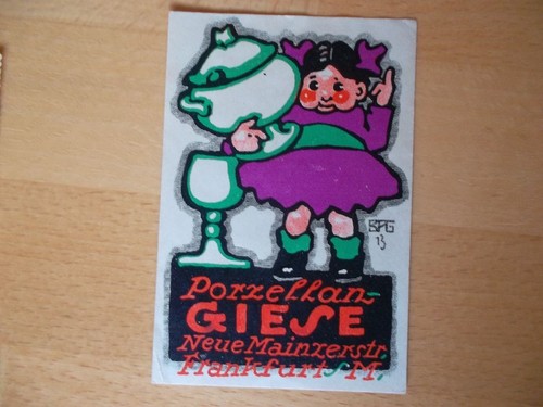 Reklamemarke porzellan - (884),