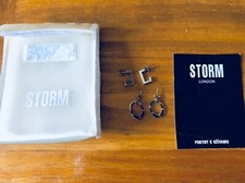 STORM London, Ohrringe, Chirurgenstahl, kaum benutzt
