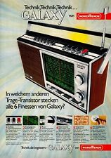 3w21540/ Alte Reklame aus 1972 – GALAXY von Nordmende