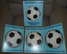 4x ARAL Fussball-Album 3 Weltmeisterschaft 1966 + 1 Bundesliga 1966/67