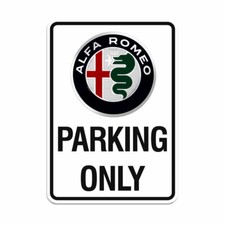 Alfa Romeo Schild Parkplatz