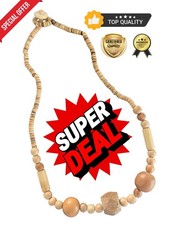 Handgefertigte Holzperlenkette