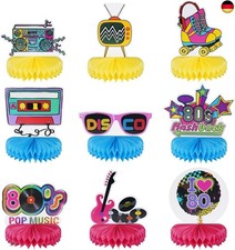 9 Stück 80er Thema Party