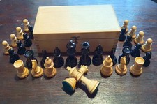 DDR Schachfiguren Holzschatulle Vero Grünhainichen