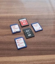 SD Karten 4 GB u.  8 GB Speicher SD Karten 