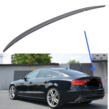 Heckspoiler Schwarz Glanz für Audi A5 B8 T8 Quad Coupe Hatchback Spoiler Ansatz