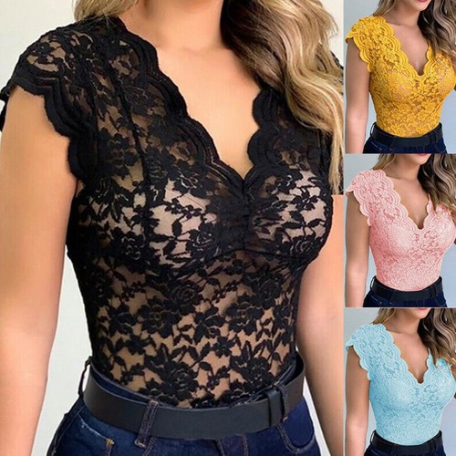 Spitze damen ärmellos tanktop - spitze,