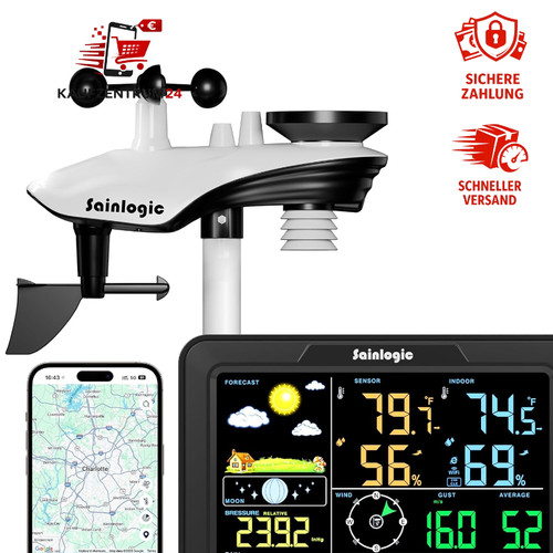 Wlan wetterstation 1 mit - wlan-wetterstation, 12-in-1