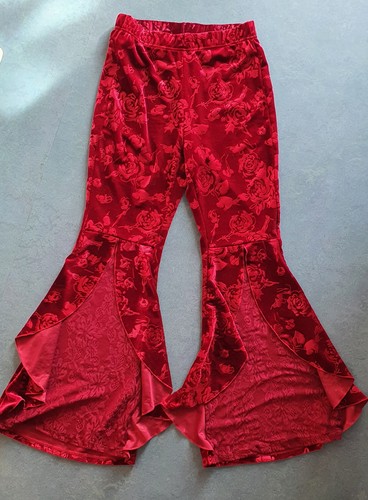 Samthose hippie rot - gr.,