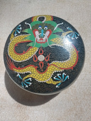 Drache cloisonné deckel - drache,