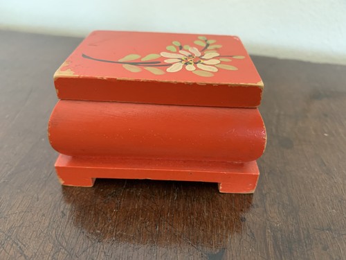 Antik holz etui - etui, tresor