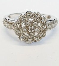 Ring 375 Weissgold Brillanten