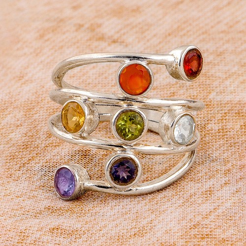 Mehrreihiger damen silber ring - mehrreihiger,