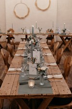 Tischläufer grün 125×25 cm