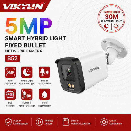 Vikylin 5mp dual light poe - poe, ip