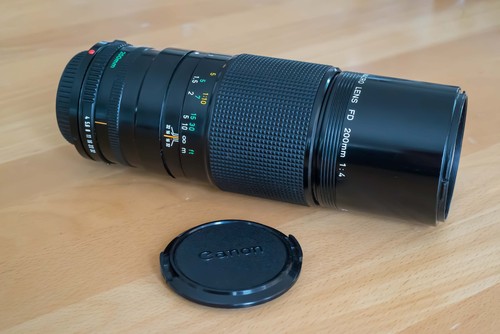 Canon 200mm macro lens - canon, fd