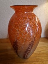  Glas Vase WMF Ikora 50er Jahre Vintage H 24 cm Rarität 