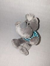 NICI NASHORN RUDI Wild Friends grau Plüsch grün-weiß T-Shirt 22cm groß