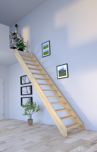 Holztreppe korfu gerade - holztreppe,