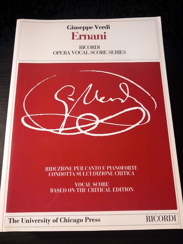 Verdi ernani vocal score - vocal,