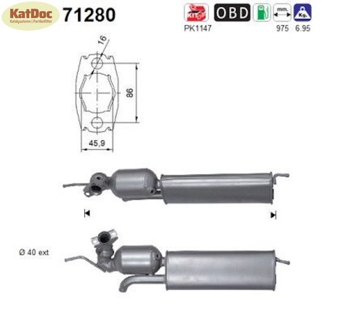 Katalysator für smart - für,