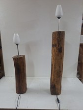 Tischleuchte Stehlampe Lampe Altholz Unikat Handarbeit Eiche Massivholz geölt