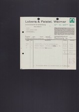 WEIMAR, Rechnung 1938, Lobers & Feistel Kolonialwaren-Grosshandlung